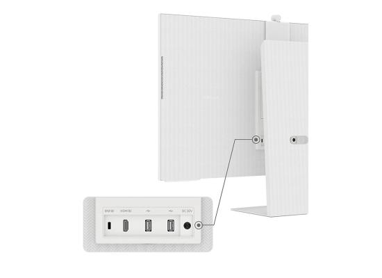 Samsung M8 (CM801) Smart 32" 4K UHD, Tizen™ OS Flat Business Monitor, VA, 60Hz, 4ms(GTG), HDR10+, 99% sRGB, USB Type-C w/ Webcam, Microphone, Speakers, Remote Control & Ergonomic Stand - White