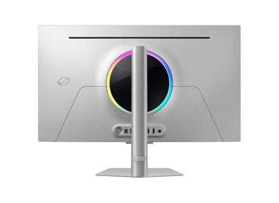 Samsung Odyssey OLED G8 Smart (DG802) 32" Flat Monitor 4K (3840 x 2160) 240Hz, 0.03ms(GTG), QD-OLED, HDR10+, 99% DCI Coverage, HDMI 2.1, Core Sync, G-Sync compatibility w/ Sleek Metal Design, Ergonomic Stand & Speaker