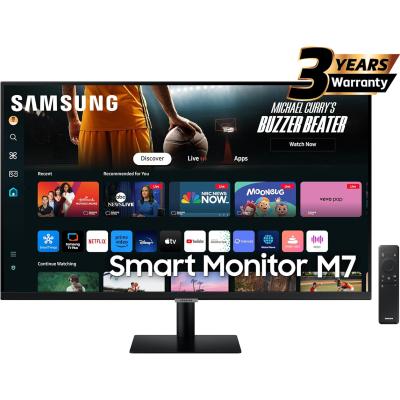 Samsung M7 (FM700) Smart Samsung Vision AI 32" 4K UHD Flat Business Monitor, One UI Tizen OS, VA, 60Hz, 4ms(GTG), HDR10, 1B Colors, USB Type-C w/ Speakers & Remote Control