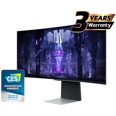 Samsung Odyssey OLED G8 (34BG850) 34" Smart 3K UWQHD (3440x1440) Curved ,175Hz, 0.03ms(GTG), Quantum Dot, HDR10+, 10Bits 99% DCI Coverage PRO Colors, FreeSync Premium , w/ Speakers, Ergonomic Stand & Core Sync