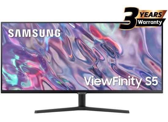 SAMSUNG ViewFinity S5 (C500) 34" UWQHD (3440 X 1440) Flat Business Monitor VA, 100Hz, 5MS, 10 Bit, 1.07B Colors, HDR10, FreeSync w/ Ultrathin Bezel Display