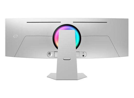Samsung Odyssey OLED G9 (CG95) 49" DQHD Curved Smart Gaming Monitor w/ Neo Quantum Processor Pro,  (QD OLED), 240Hz, 0.03ms(GTG), HDR10+, 10bit, 1B Colors, FreeSync Premium Pro, w/ Core Sync, Speakers &  Ergonomic Stand