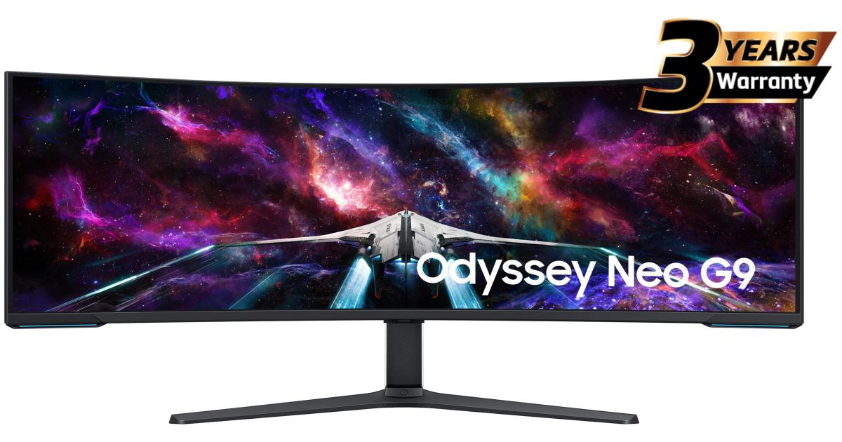 Samsung Odyssey Neo G9 57" DUHD (Dual 4K) Curved Monitor, VA Quantum