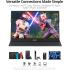 Portable Monitor 15.6" IPS 1080P 60HZ, USB C HDMI Gaming Ultra-Slim IPS Display &HDR Plug&Play, External Monitor for Laptop PC Phone Mac (15.6'' 1080P)