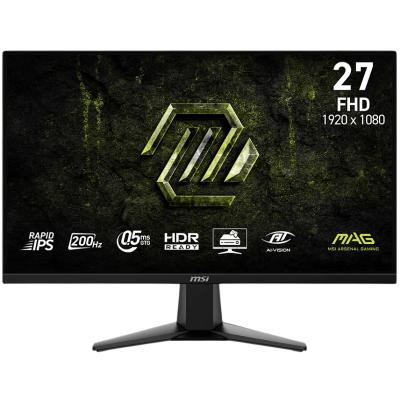 MSI MAG 275F E20 27" FHD (1920 x 1080) Flat Gaming Monitor Rapid IPS, 200Hz, 0.5ms (GTG), 115% sRGB, HDR Ready, AMD FreeSync, 1B Colors, AI Vision For Enhanced Overall Picture