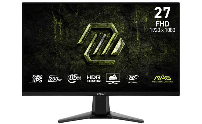 MSI MAG 275F E20 27" FHD (1920 x 1080) Flat Gaming Monitor Rapid IPS, 200Hz, 0.5ms (GTG), 115% sRGB, HDR Ready, AMD FreeSync, 1B Colors, AI Vision For Enhanced Overall Picture MSI MAG 275F E20 27" FHD (1920 x 1080) Flat Gaming Monitor Rapid IPS, 200Hz, 0.5ms (GTG), 115% sRGB, HDR Ready, AMD FreeSync, 1B Colors, AI Vision For Enhanced Overall Picture