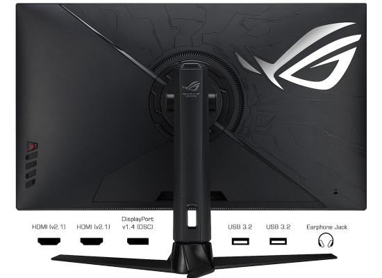 ASUS ROG STRIX (XG32UQ) 32" Flat Gaming Monitor Fast IPS 4K UHD 160Hz 1ms(GTG), DisplayHDR™ 600, DCI-P3 96% & sRGB 130%, 10Bit, G-Sync Compatible w/ HDMI 2.1 & Ergonomic Stand
