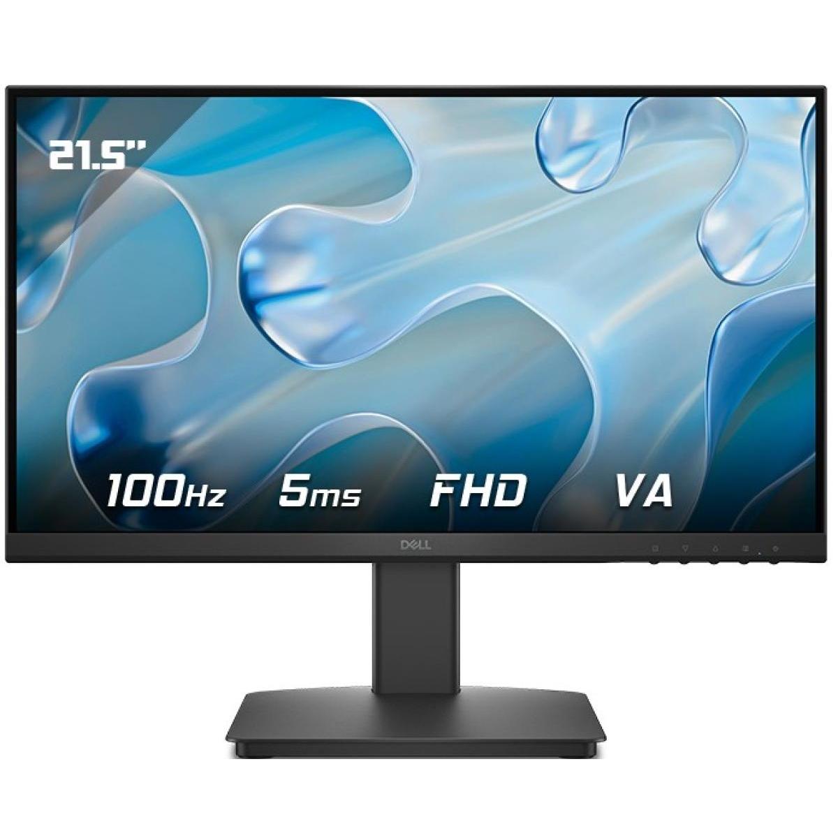 Dell SE2225HM Flat Monitor 22" FHD VA @100HZ, Wide viewing Angle, Ultra-Thin Bezels Display w/ HDMI, VGA - Black