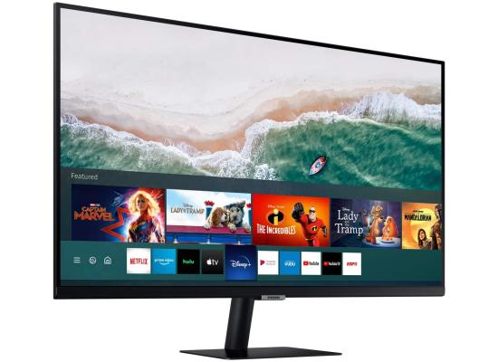 SAMSUNG M5 (AM500) 27" FHD HDR10 Smart Monitor - with Netflix, YouTube, HBO, Prime Video and Apple TV Streaming , Black