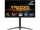 Twisted Minds 24.5" FHD Flat Gaming Monitor, Fast IPS, 280Hz, 1ms MPRT, Console Ready HDMI 2.1, HDR 100, Nvidia G-SYNC & AMD-SYNC w/ RGB Lights