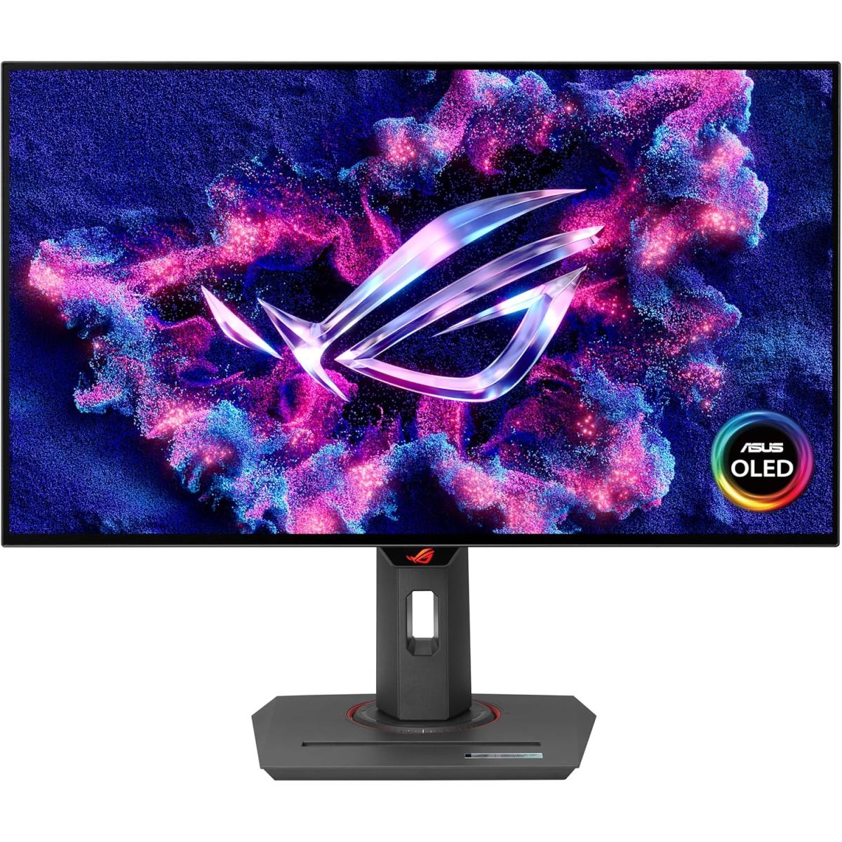 ASUS ROG Strix OLED (XG27AQDMG ) 27" Flat Gaming Monitor WOLED 2K (2560 x 1440) 240Hz 0.03ms(GTG), HDR10, DCI-P3 99% & sRGB 135%, 10Bit, G-Sync Compatible w/ Ergonomic Stand