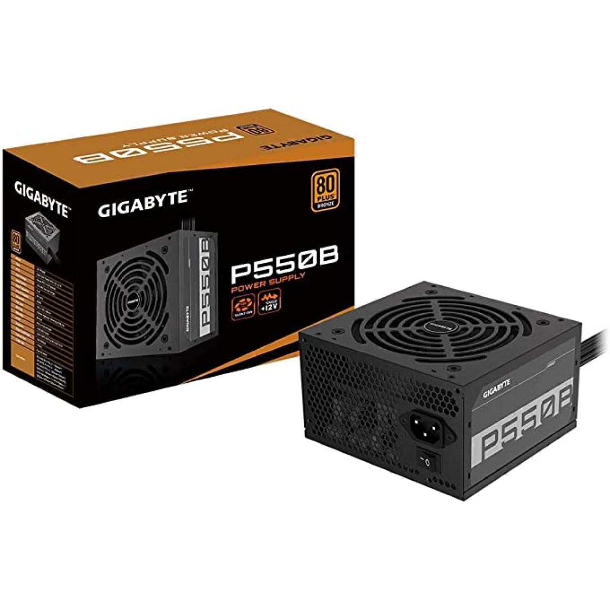 GIGABYTE P550B 550W 80 Plus Bronze Silent Fan Active Power Protection
