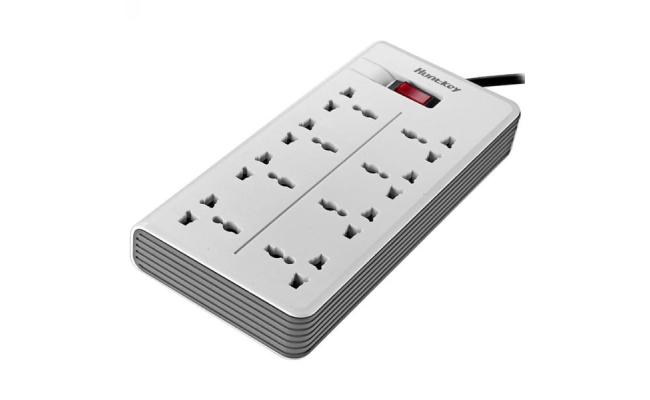 Huntkey SZA801-3 Power Strip Surge w/ 8 Universal AC Sockets (3M)