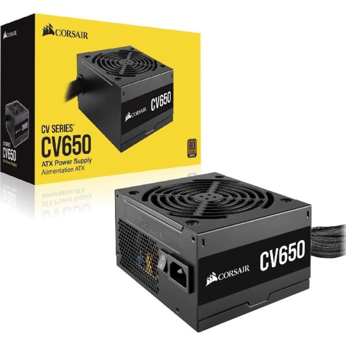 CORSAIR CV Series CV650, 650W ATX12V 80 PLUS BRONZE Certified Power Supply