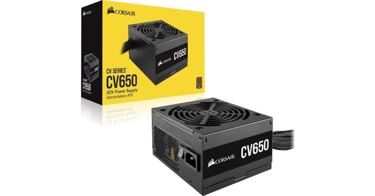CORSAIR CV Series CV650, 650W ATX12V 80 PLUS BRONZE Certified Power ...
