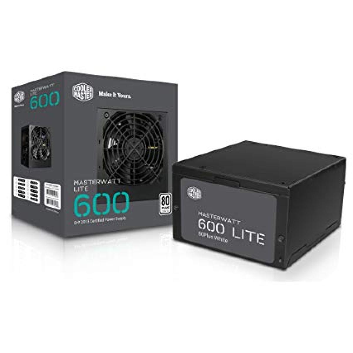 Cooler Master MasterWatt Lite 600w 80 PLUS MasterWatt Lite Power Supply