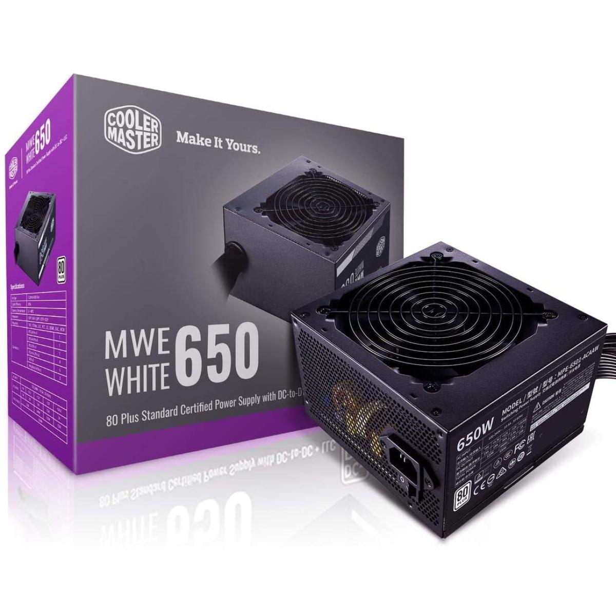 Cooler Master MWE 650 650w 80 PLUS White MasterWatt Lite Power Supply