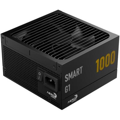 AeroCool SMART G1 1000W 80 Plus Gold Fix Cable (Non-Modular) ATX 3.1 (PCIe 5.1) High-performance Power Supply w/ Low-Profile Fan Curve