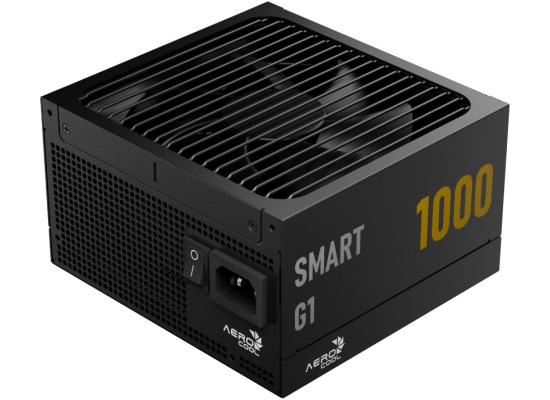 AeroCool SMART G1 1000W 80 Plus Gold Fix Cable (Non-Modular) ATX 3.1 (PCIe 5.1) High-performance Power Supply w/ Low-Profile Fan Curve