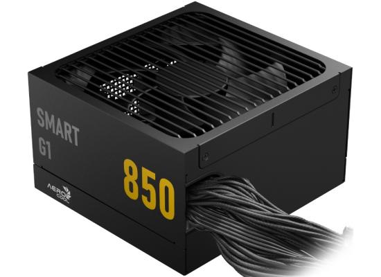 AeroCool SMART G1 850W 80 Plus Gold Fix Cable (Non-Modular) ATX 3.1 (PCIe 5.1) High-performance Power Supply w/ Low-Profile Fan Curve