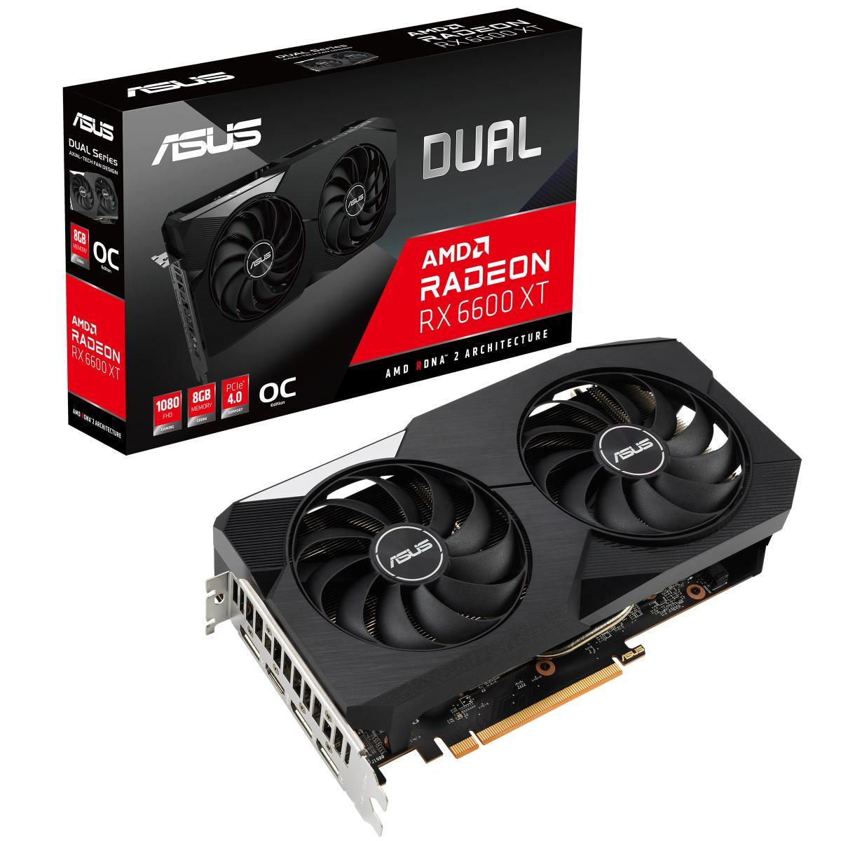 Asus Dual Radeon™ RX 6600 XT OC Edition 8G GDDR6 - Graphics Card