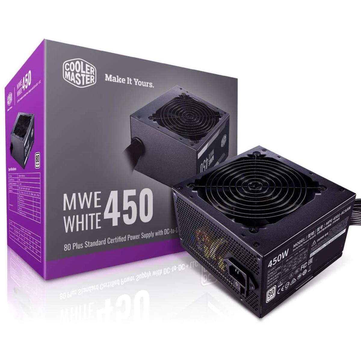 Cooler Master MWE 450 450w 80 PLUS White MasterWatt Lite Power Supply
