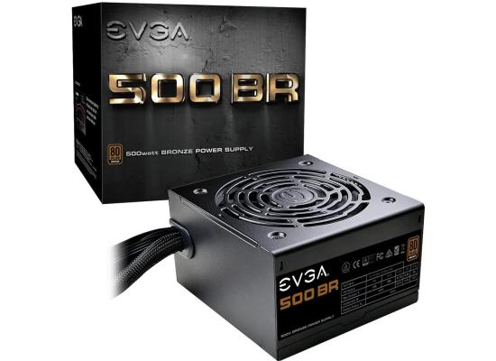 EVGA 500 BR, 80+ BRONZE 500W,BR Series Power Supply With Heavy-duty protections