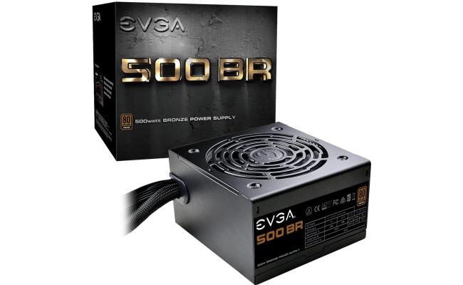 EVGA 500 BR, 80+ BRONZE 500W,BR Series Power Supply With Heavy-duty protections