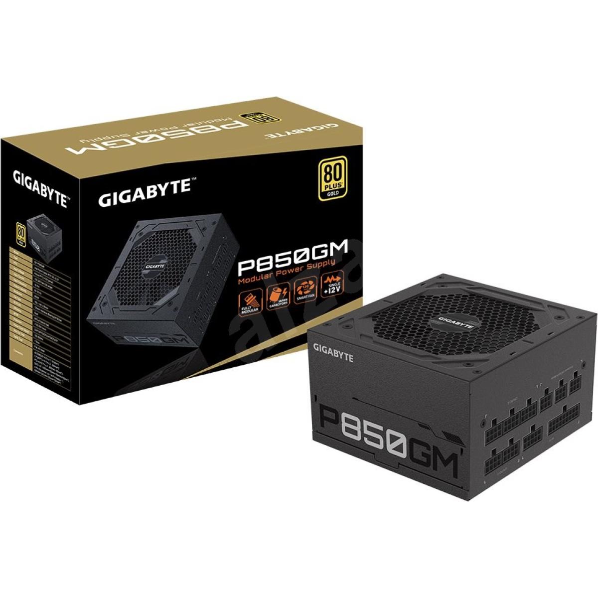 GIGABYTE GP-P850GM 80 Plus Gold 850W, FULL Modular, Smart Fan, Smart Power Protection, Power Supply