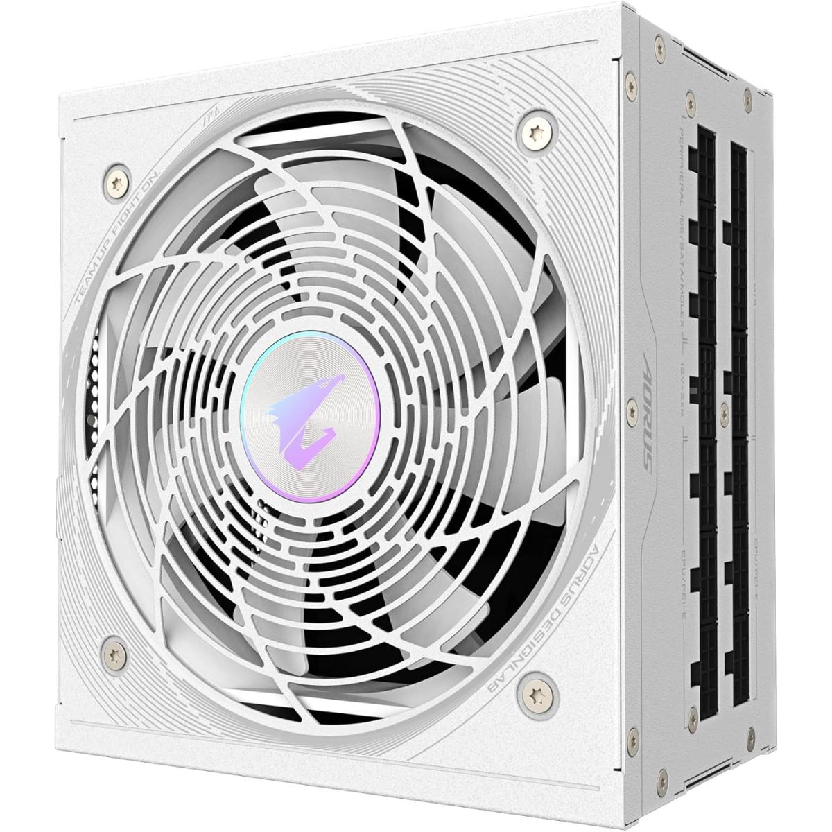 AORUS ELITE P1000W 80+ Platinum (ICE) (ATX 3.0) 1000W 80 Plus Platinum Fully Modular Power Supply w/ (12VHPWR) PCIE 5.0 Connector