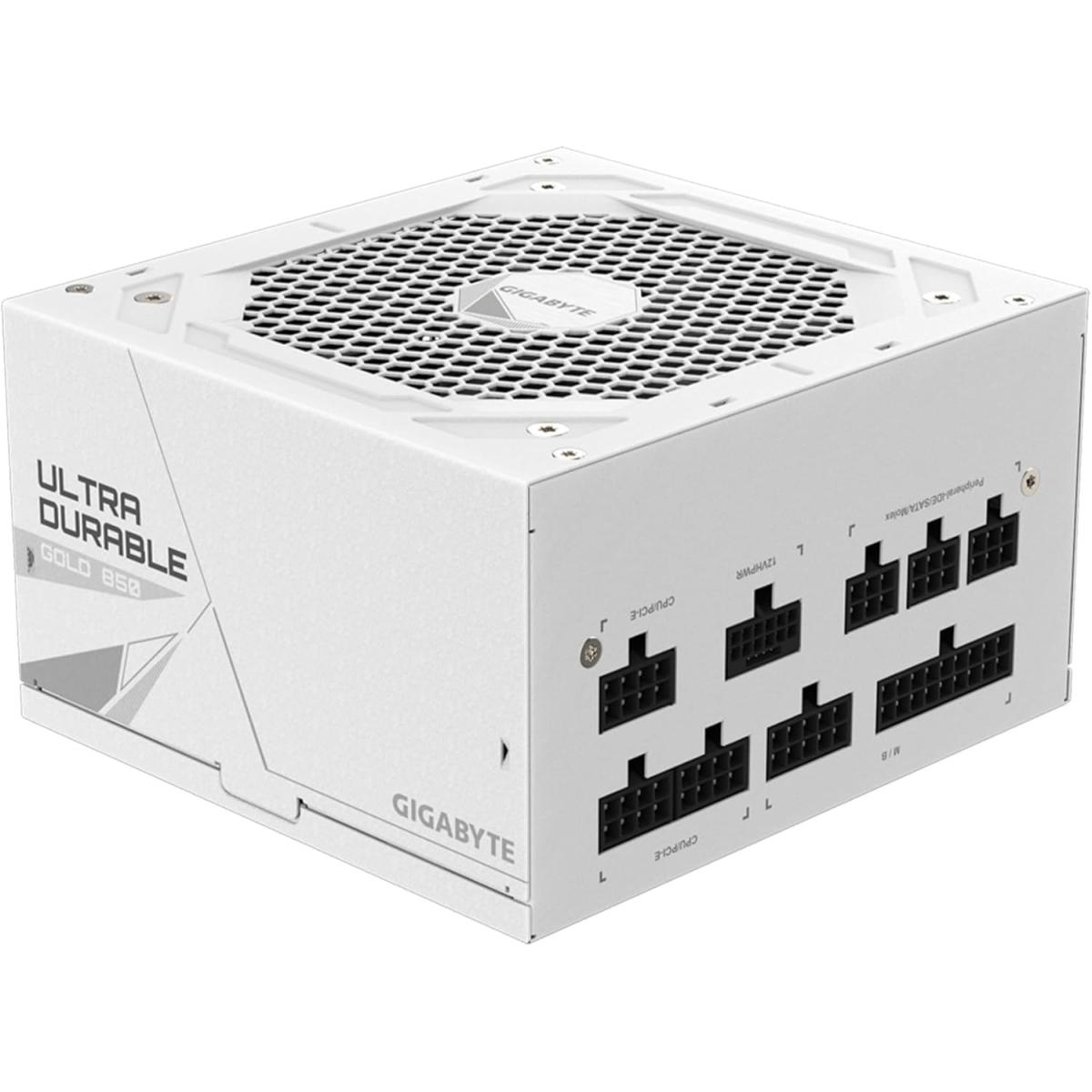 GIGABYTE UD850GM PG5 850W (ATX 3.0) PCIE 5.0 (12VHPWR) 80 Plus Gold Full Modular Power Supply (White Edition)