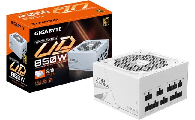 GIGABYTE UD850GM PG5 850W (ATX 3.0) PCIE 5.0 (12VHPWR) 80 Plus Gold Full Modular Power Supply (White Edition)