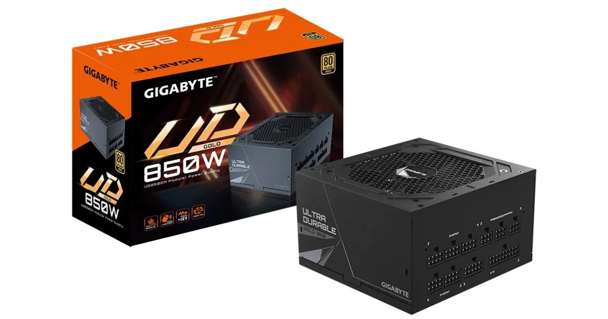 GIGABYTE UD850GM 850W 80 PLUS GOLD Fully Modular Japanese Capacitors Ultra Durable Compact ATX