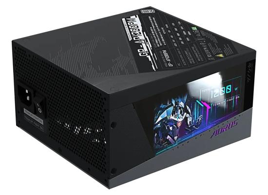 Gigabyte AORUS P1200W, 1200W  80+ PLATINUM FULL MODULAR, Digital LCD Monitor, Compact size design Power Supply