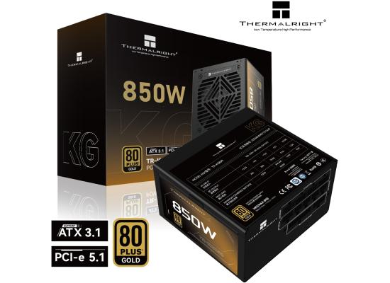 Thermalright (KG-850) Gold 850W (ATX 3.1) (PCIe 5.1) 80 Plus Gold Full Modular, Smart Fan - Power Supply