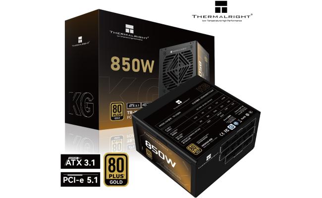 Thermalright (KG-850) Gold 850W (ATX 3.1) (PCIe 5.1) 80 Plus Gold Full Modular, Smart Fan - Power Supply
