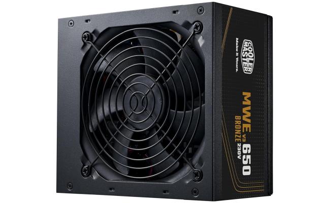 Cooler Master MWE Bronze 650 V3 (ATX 3.1) 650W 80 Plus Bronze Power Supply w/ Quiet HDB fan