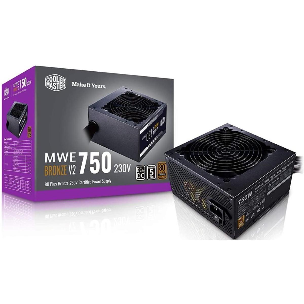 Cooler Master MWE 750 750w Bronze V2 80 PLUS certification Power Supply