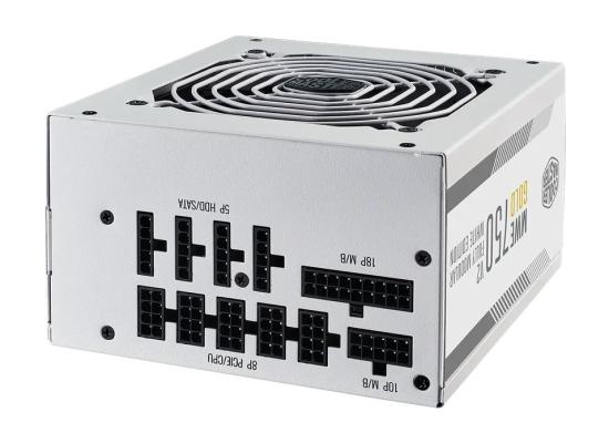 Cooler Master MWE GOLD 750 V2 (White Edition) (ATX 3.0) 750W 80 Plus Gold Fully Modular Power Supply w/ (12VHPWR) PCIE 5.0 Connector