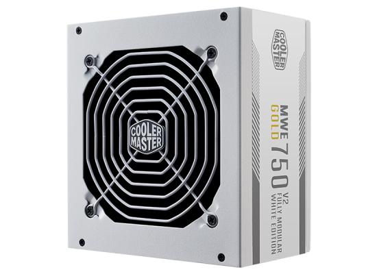 Cooler Master MWE GOLD 750 V2 (White Edition) (ATX 3.0) 750W 80 Plus Gold Fully Modular Power Supply w/ (12VHPWR) PCIE 5.0 Connector