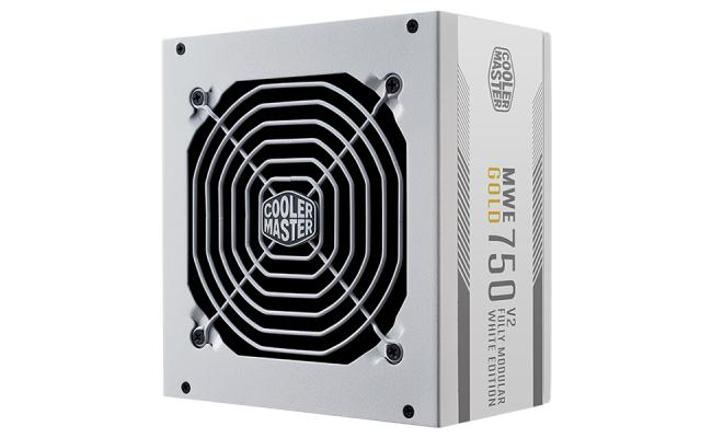 Cooler Master MWE GOLD 750 V2 (White Edition) (ATX 3.0) 750W 80 Plus Gold Fully Modular Power Supply w/ (12VHPWR) PCIE 5.0 Connector