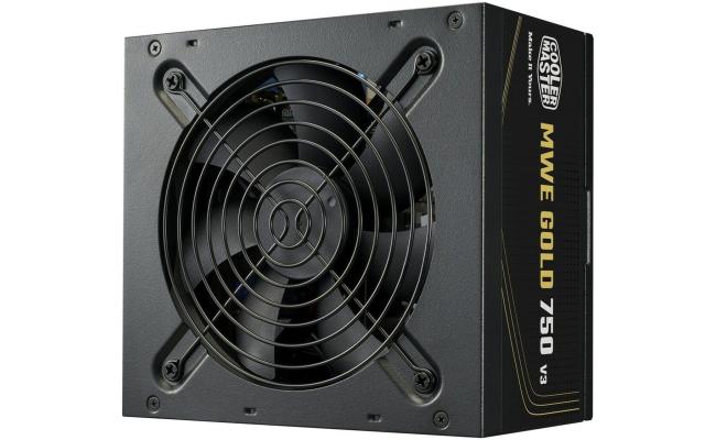 Cooler Master MWE GOLD 750 V3 (ATX 3.1) 850W 80 Plus Gold Non-Modular Power Supply w/ (12V-2x6) PCIE 5.1 Connector