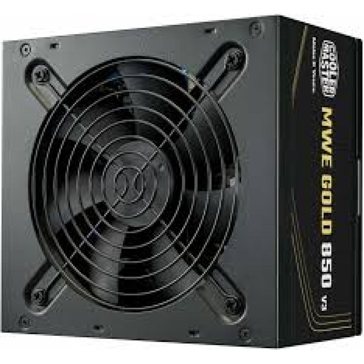 Cooler Master MWE GOLD 850 V3 (ATX 3.1) 850W 80 Plus Gold Non-Modular Power Supply w/ (12V-2x6) PCIE 5.1 Connector