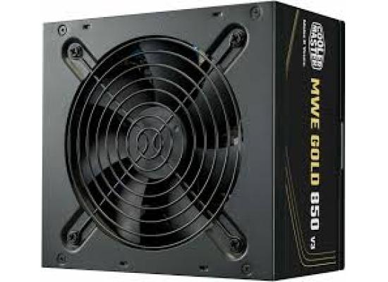 Cooler Master MWE GOLD 850 V3 (ATX 3.1) 850W 80 Plus Gold Non-Modular Power Supply w/ (12V-2x6) PCIE 5.1 Connector