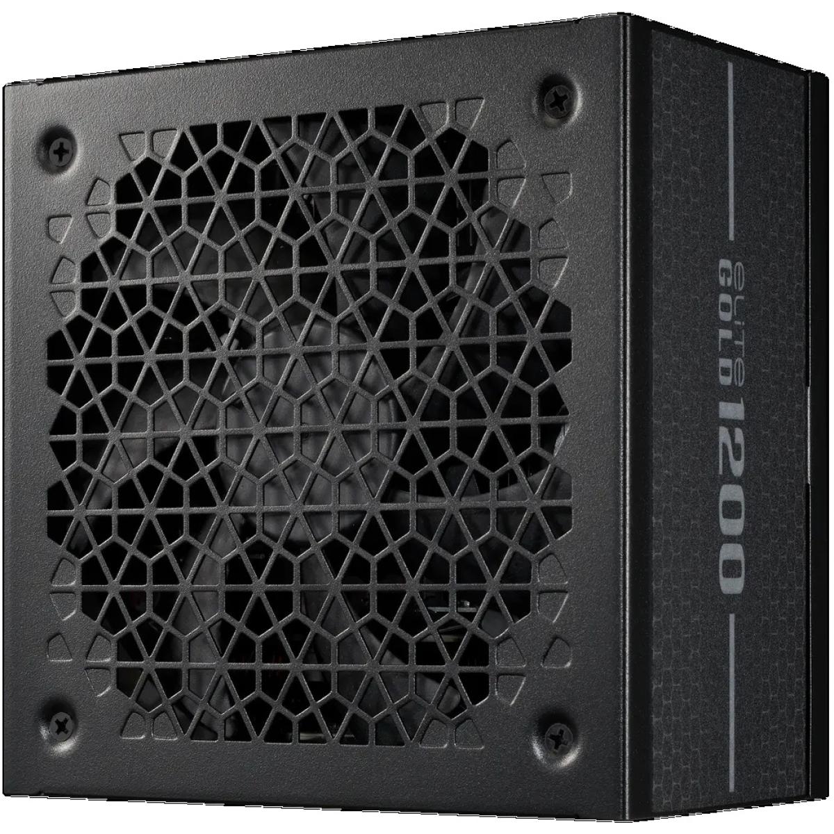 Cooler Master Elite Gold 1200 (ATX 3.1) 1200W 80 Plus Gold Full-Modular Power Supply w/ (12V-2x6) PCIE 5.1 Connector