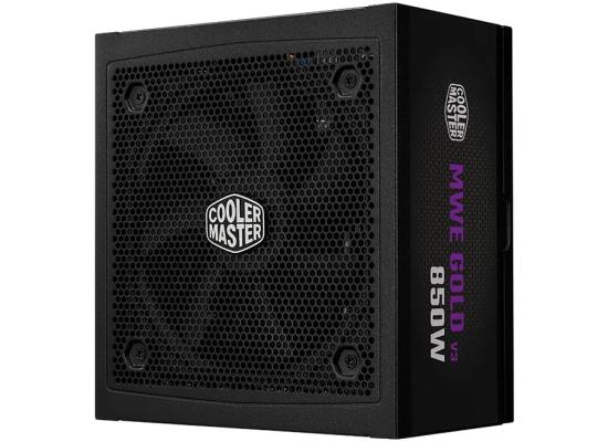 Cooler Master MWE Gold 850 V3 (ATX 3.1) 850W 80 Plus Gold Fully Modular Power Supply w/ (12V-2x6) PCIE 5.1 Connector