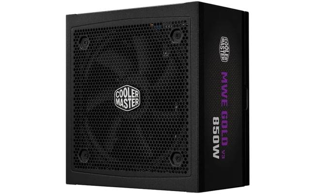 Cooler Master MWE Gold 850 V3 (ATX 3.1) 850W 80 Plus Gold Fully Modular Power Supply w/ (12V-2x6) PCIE 5.1 Connector