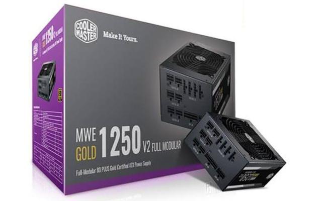 Cooler Master MWE Gold 1250 V2 ,1250W Fully Modular 80+ Gold Certified,RTX Ready,140mm Silent Fan Power Supply