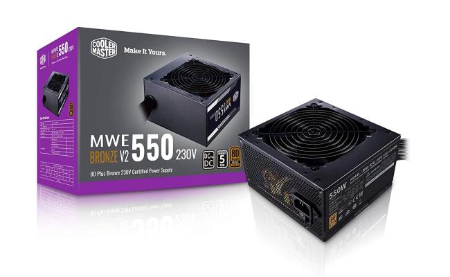 Cooler Master MWE 550  550w Bronze V2 80 PLUS MasterWatt Lite Power Supply