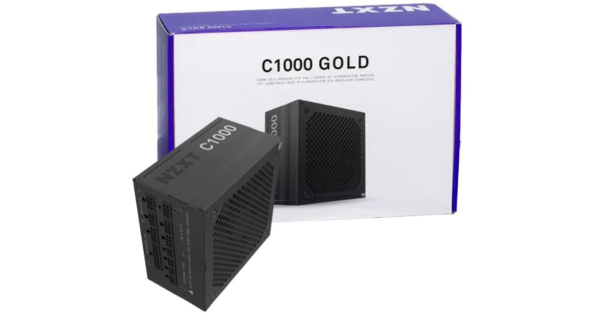 NZXT C1000, 1000W 80+ Gold Full Modular ATX Gaming Power Supply w ...